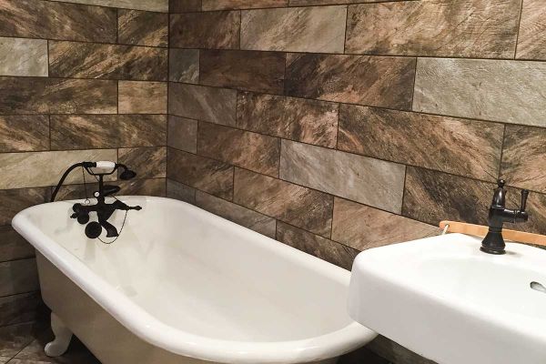 Bathroom porcelain tile