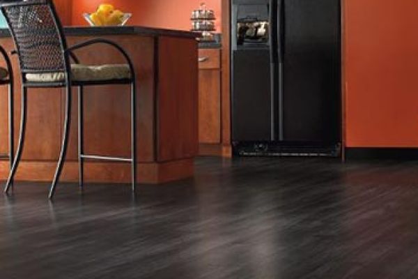 black wax laminate floor installation