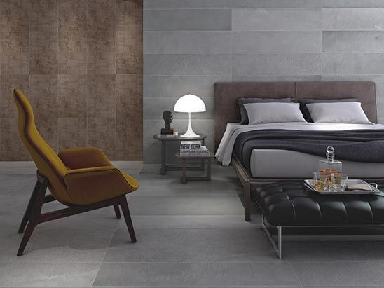 Residential bedroom tile installation